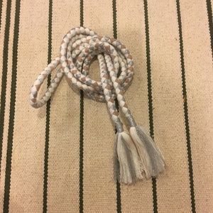 J. Crew Accessories - J.Crew tassel silver belt J. Crew Accessories - J.Crew tassel silver belt